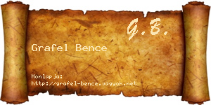 Grafel Bence névjegykártya
